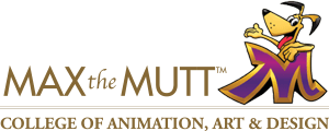 Max the Mutt College of Animation, Art & Design Logo