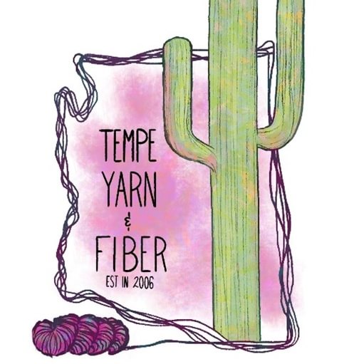 Tempe Yarn & Fiber (TYF) Logo