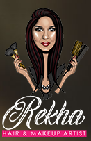 Rekha Hair and Makeup Artist Logo