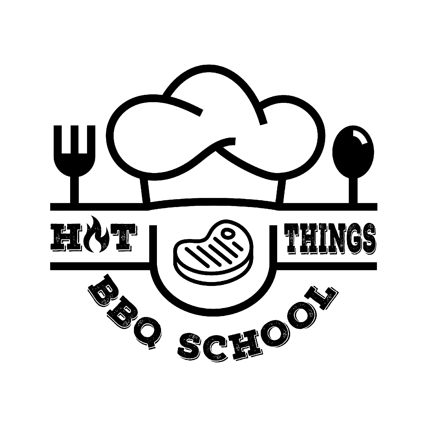 Hot Things BBQ School Logo