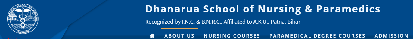 Dhanarua School of Nursing & Paramedics Logo