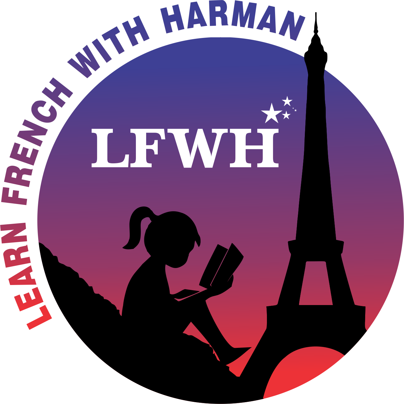 Learn French with Harman Logo