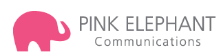 Pink Elephant Communication Logo