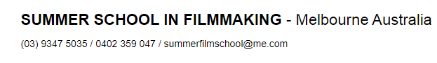 Summer School in Film Making Logo