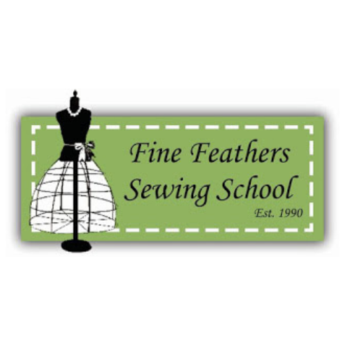 Fine Feathers Sewing School Logo