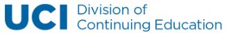 UCI Division of Continuing Education Logo