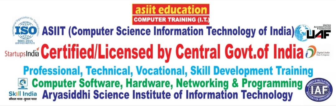 ASIIT Aryasiddhi Science Institute Of Information Technology Logo