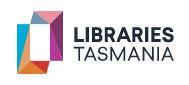 Adult Education by Libraries Tasmania Logo