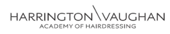 Harrington Vaughan Academy of Hairdressing Logo