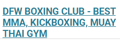 DFW Boxing Club Logo