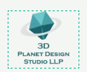 3D Planet Design Studio LLP Logo