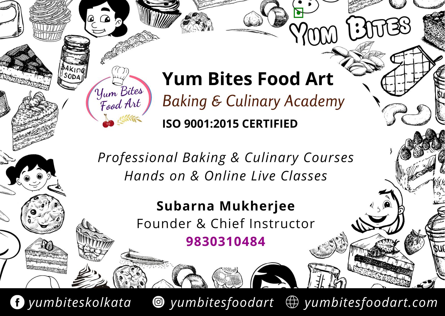 Yum Bites Food Art Logo