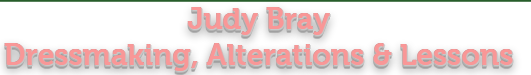 Judy Bray Dressmaking, Alterations & Lessons Logo