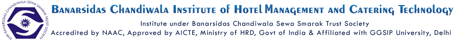Banarsidas Chandiwala Institute Of Hotel Management And Cate Logo