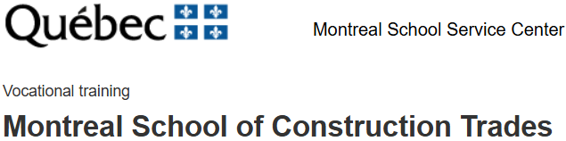 Montreal School Of Construction Trades Logo