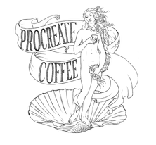 Procreate Coffee Logo