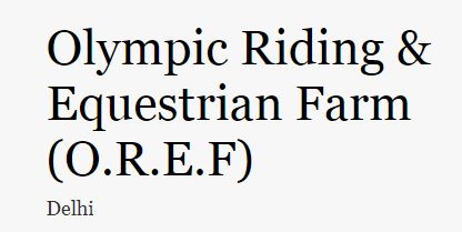 Shutdown - The Olympic Riding & Equestrian Farm Logo