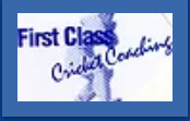 First Class Cricket Coaching Logo