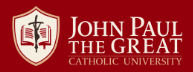 John Paul the Great Catholic University Logo