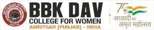 BBK DAV College for Women Logo
