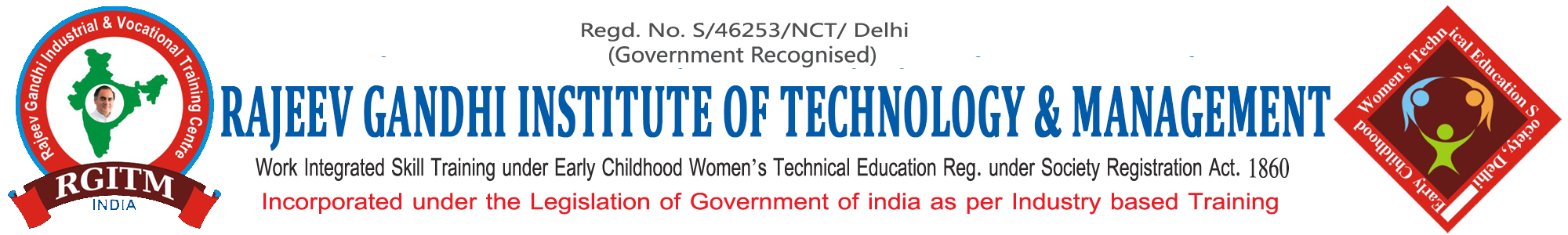 Rajeev Gandhi Institute of Technology & Management Logo