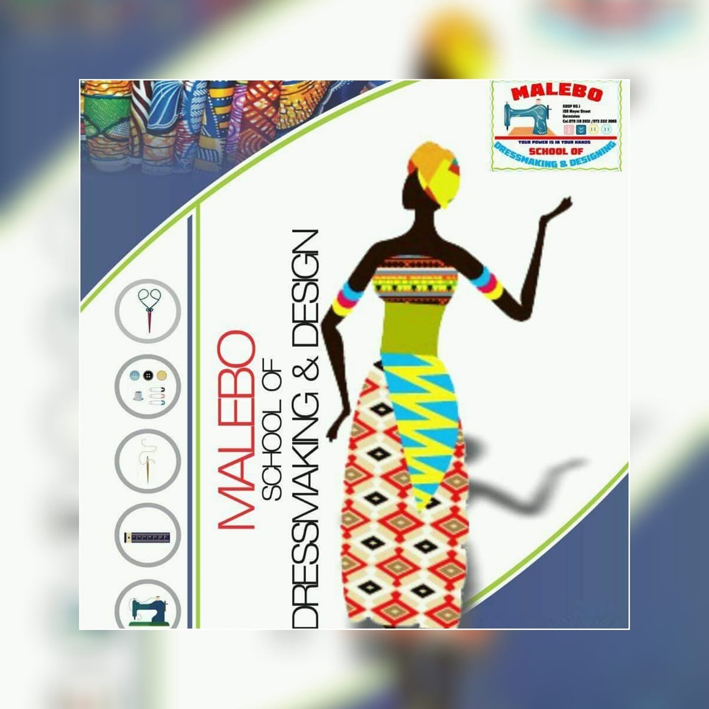 Malebo Dressmaking and Designing School Logo