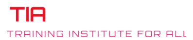 TIA (Training Institute For All) Logo