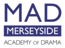 Merseyside Academy of Drama - MAD Logo