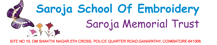 Saroja School of Embroidery Logo
