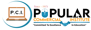 Popular Commercial Institute Logo