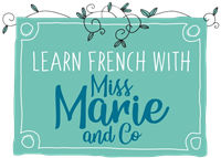 Learn French with Miss Marie & Co Logo