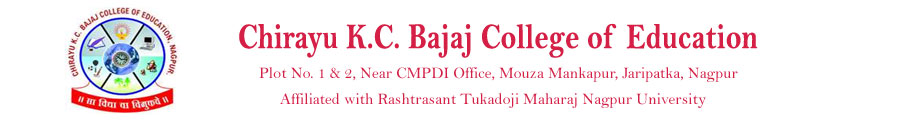 Chirayu K.C. Bajaj College of Education Logo