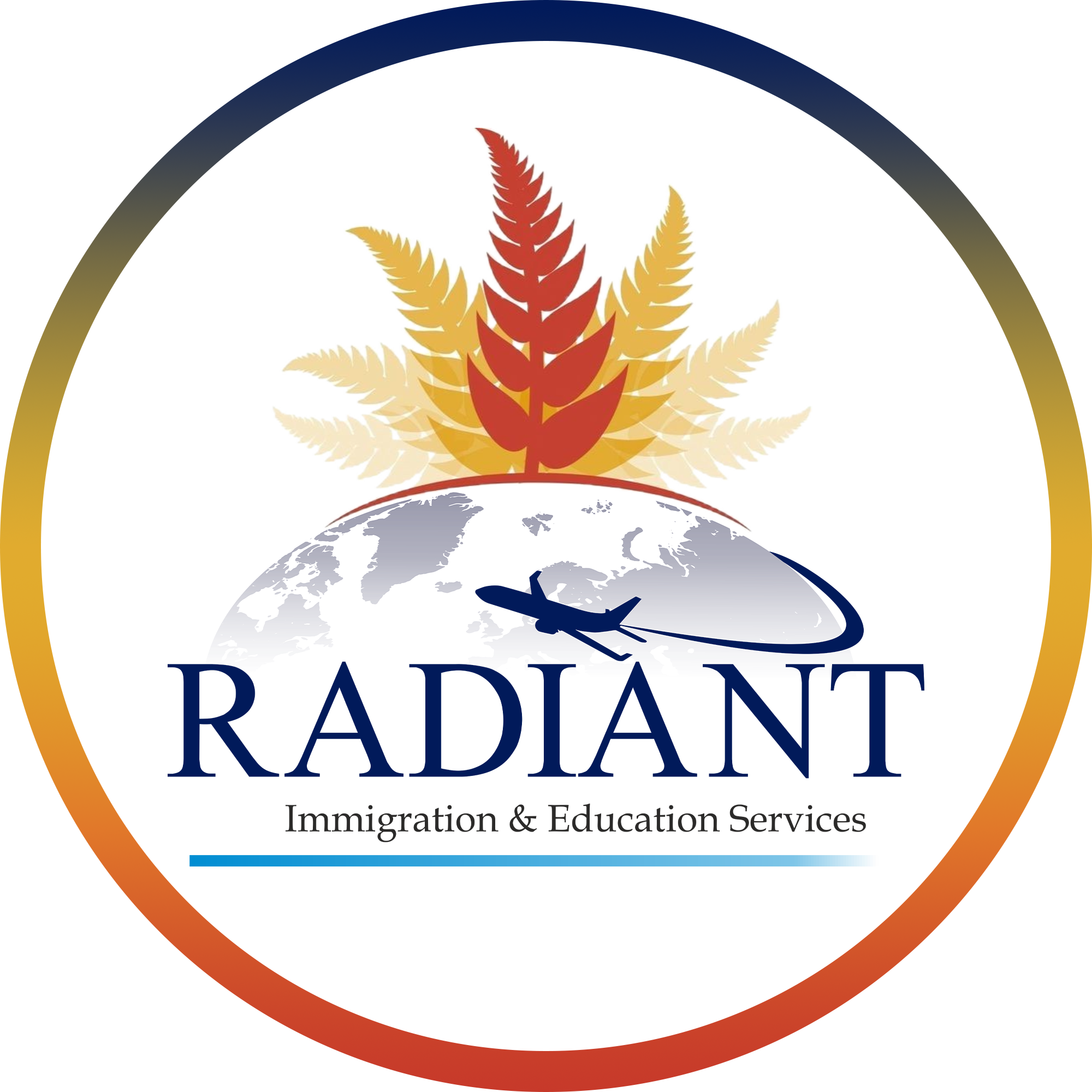 Radiant Immigration & Education Services Logo