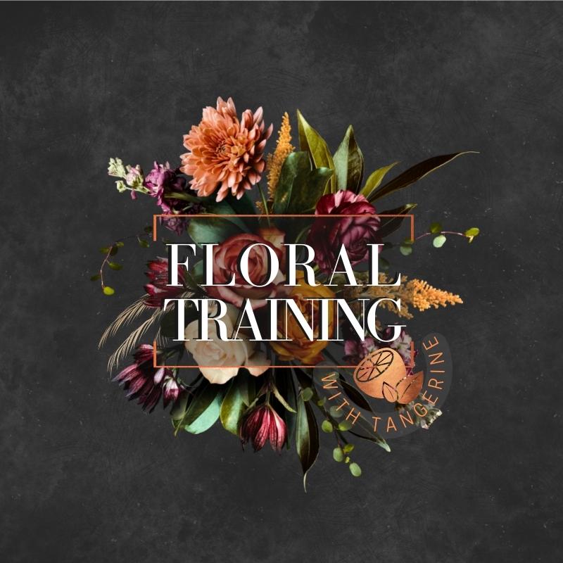 Floral Training with Tangerine Logo